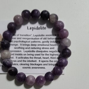 Lepidolite Stretch Bracelet